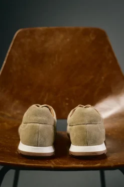 Zapatilla piel serraje