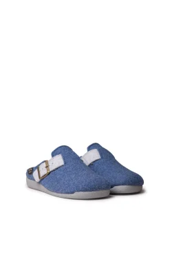 Zapatilla Tipo Zueco Para Mujer En Fieltro