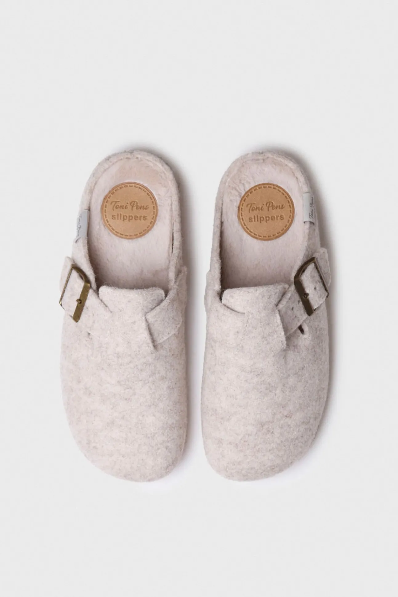 Zapatilla Tipo Zueco Para Mujer En Fieltro