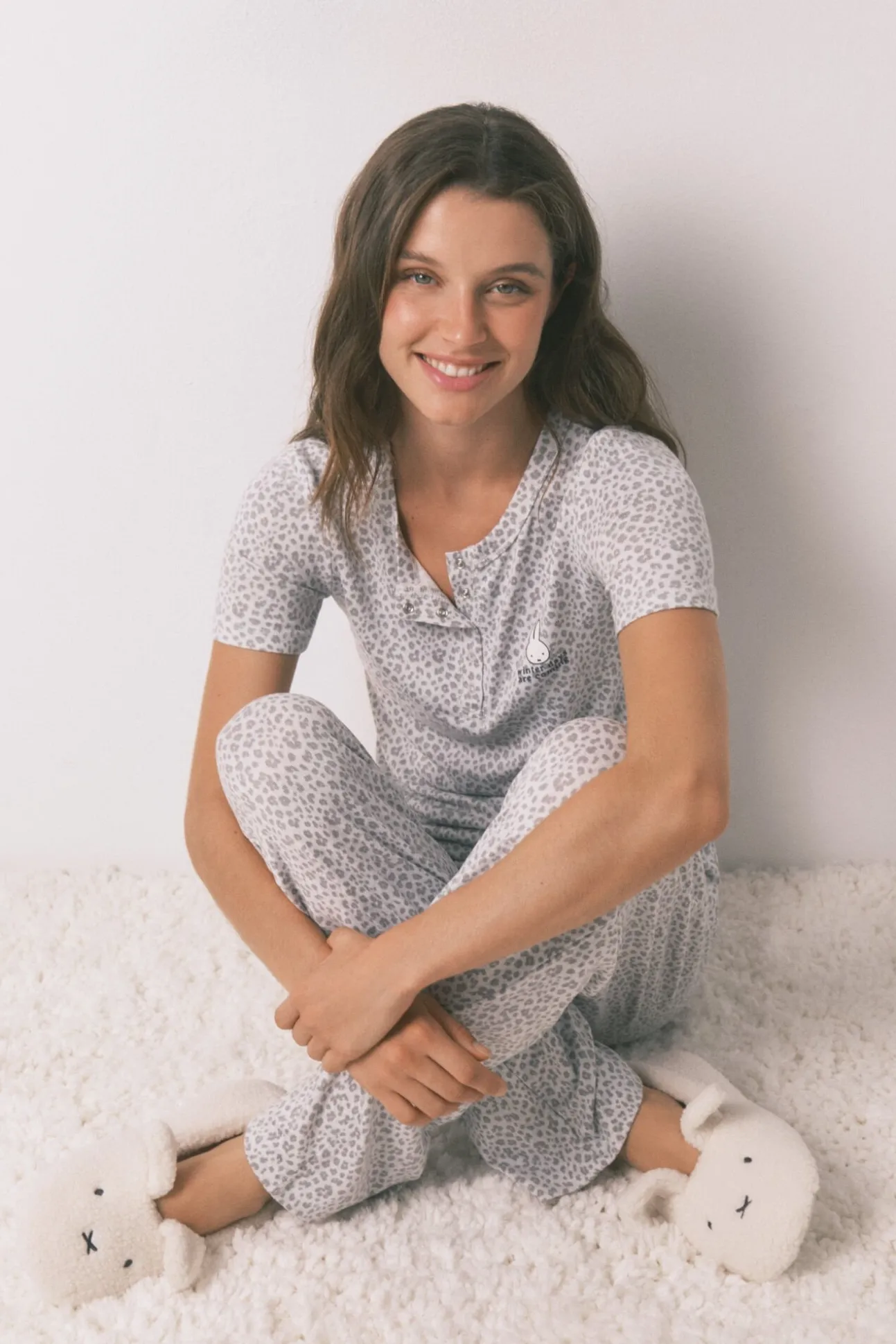 Zapatillas casa bailarinas borrego Miffy