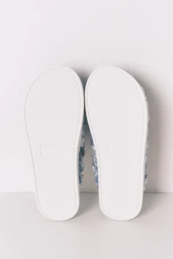 Zapatillas casa borreguito parche oso brillo