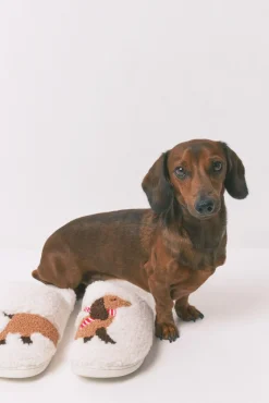 Zapatillas casa borreguito perrito