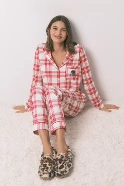 Zapatillas casa mocasín borreguito animal print