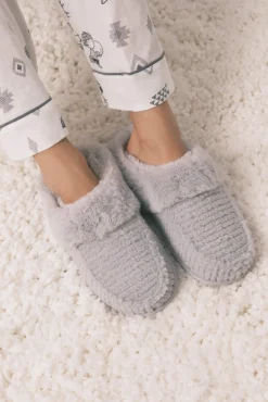 Zapatillas casa pelo estampado animal