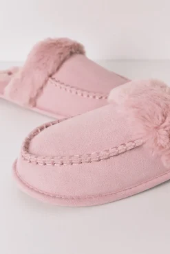 Zapatillas casa pelo sintético rosa