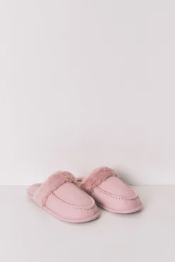 Zapatillas casa pelo sintético rosa