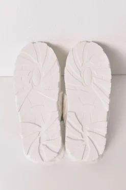 Zapatillas casa punto tricot blanco