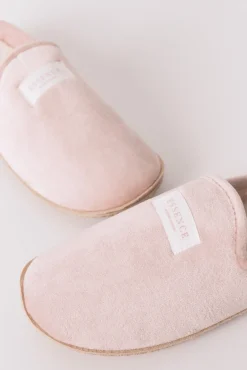 Zapatillas casa velour rosa