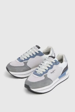 Zapatillas de ante y glitter