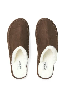 Zapatillas de casa mule con borrego