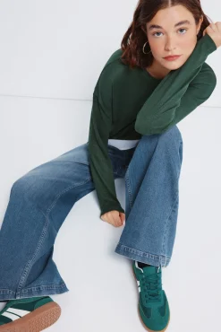 Zapatillas pana verdes