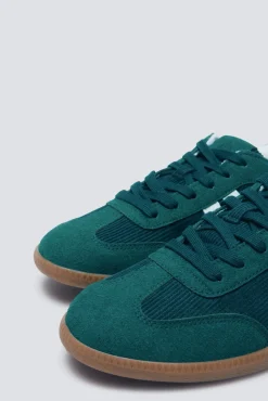 Zapatillas pana verdes