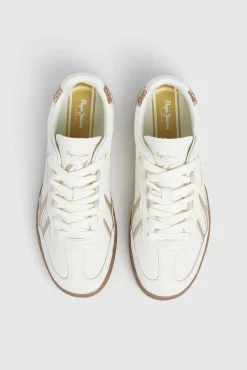 Zapatillas Piel Con Detalles En Ante