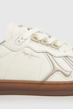 Zapatillas Piel Con Detalles En Ante