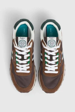 Zapatillas Running Con Detalles En Ante