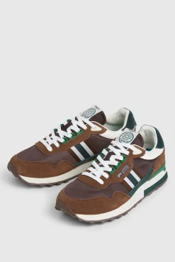 Zapatillas Running Con Detalles En Ante