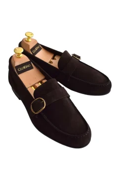 Zapato Mocasín Hebilla Ante