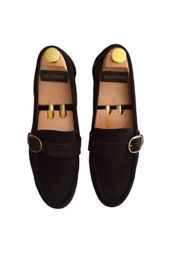 Zapato Mocasín Hebilla Ante