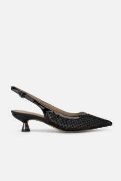 Zapato tacon bajo destalonado